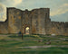 Porte de la Reine i Aigues-Mortes - Frédéric Bazille — vy av konstverket