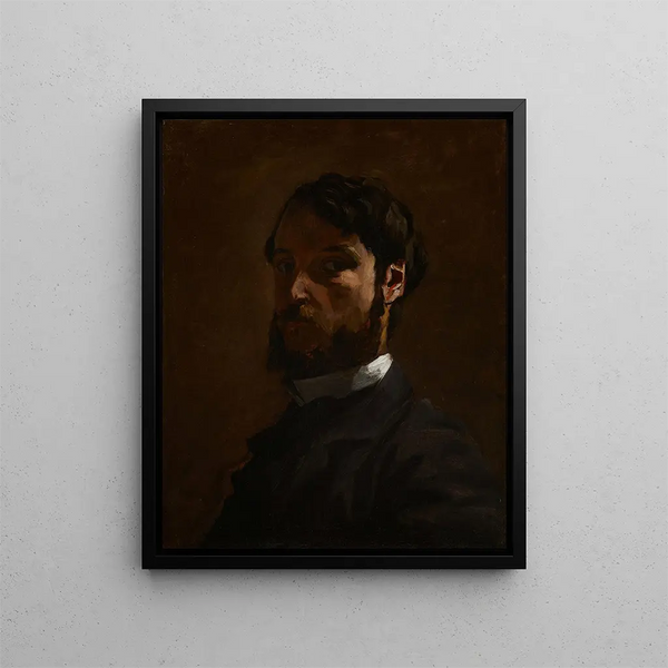 Självporträtt - Frédéric Bazille — inramlat konstverk på väggen