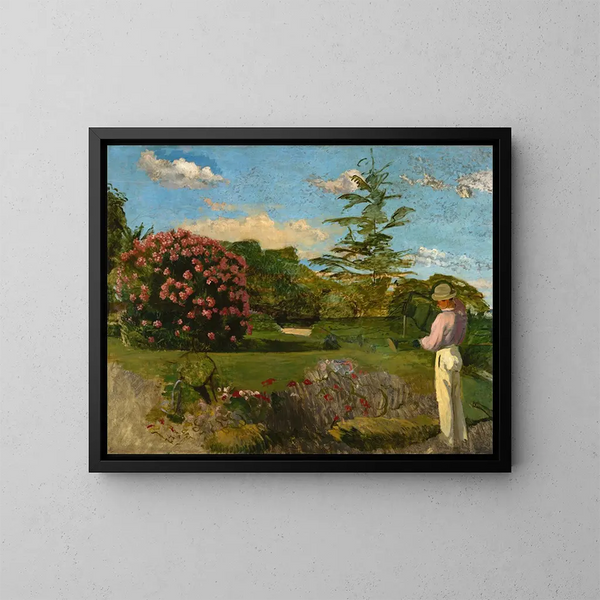 Le Petit Jardinier - Frédéric Bazille — inramlat konstverk på väggen
