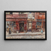 Rue de l'Hôtel-de-Ville år 1899, 4:e arrondissement - Frédéric Houbron — inramlat konstverk på väggen