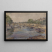 La Seine vid Pont Marie från 1899, 1:a arrondissementet - Frédéric Houbron — inramlat konstverk på väggen