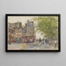 Quai des Orfèvres Paris 1906 - Frédéric Houbron — inramlat konstverk på väggen