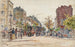 Tramways impériale i en avenue i Paris 1901 - Frédéric Houbron — vy av konstverket