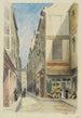Rue Visconti VI:e arrondissement Paris - Frédéric Léon — vy av konstverket