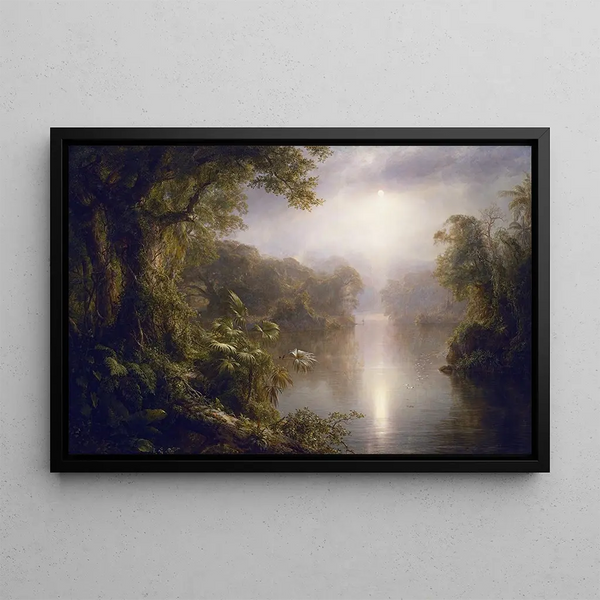 Le Fleuve de Lumière - Frederic Edwin Church — inramlat konstverk på väggen
