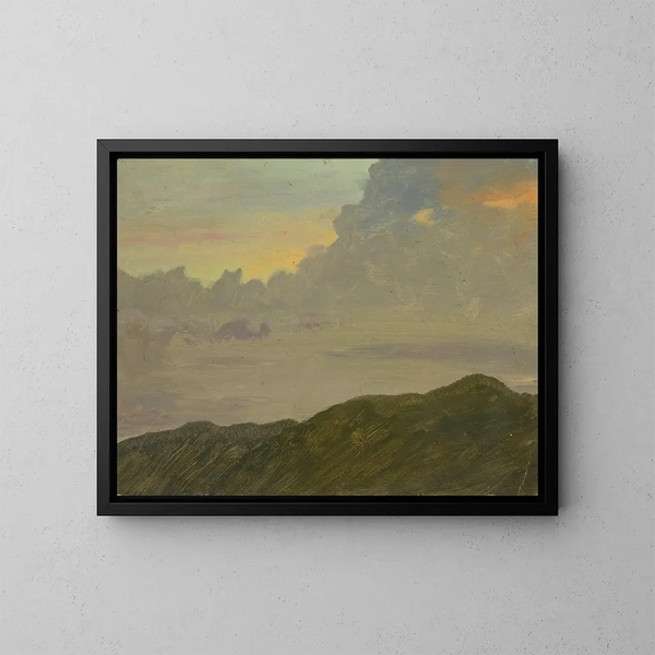 berg och moln - Frederic Edwin Church — inramlat konstverk på väggen