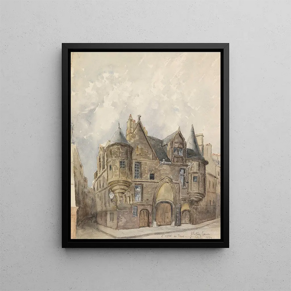 Hôtel de Sens Paris - Frederic Edwin Church — inramlat konstverk på väggen