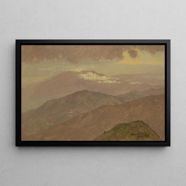 Landskap III - Frederic Edwin Church — inramlat konstverk på väggen
