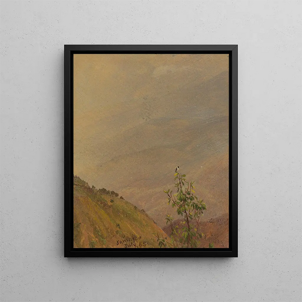 Landskap VI - Frederic Edwin Church — inramlat konstverk på väggen