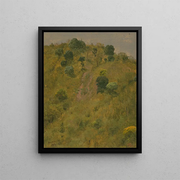 Landskap V - Frederic Edwin Church — inramlat konstverk på väggen