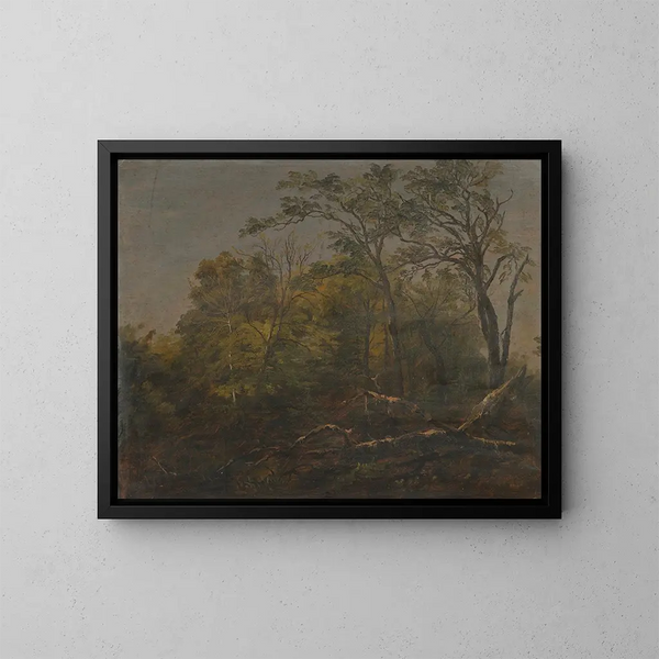 Bois du Maine - Frederic Edwin Church — inramlat konstverk på väggen