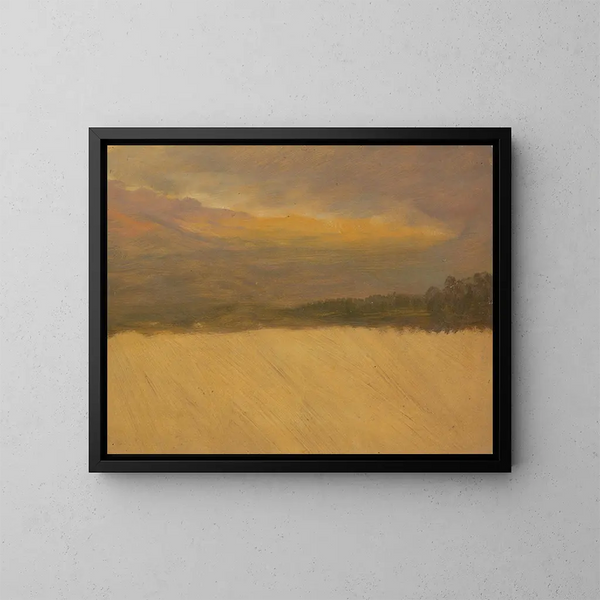 landskapsbergsterräng - Frederic Edwin Church — inramlat konstverk på väggen