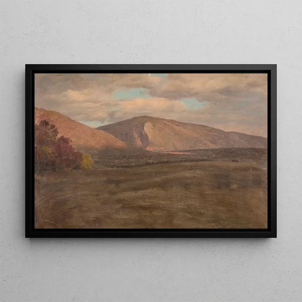 Mont Katahdin från sydväst - Frederic Edwin Church — inramlat konstverk på väggen