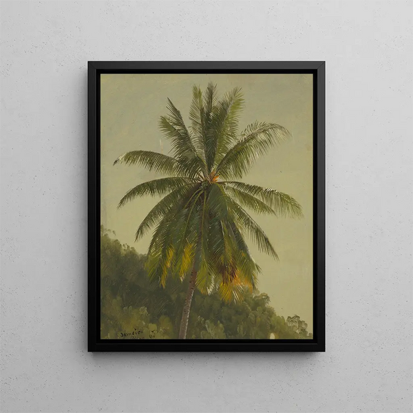 Palmiers Antilles - Frederic Edwin Church — inramlat konstverk på väggen
