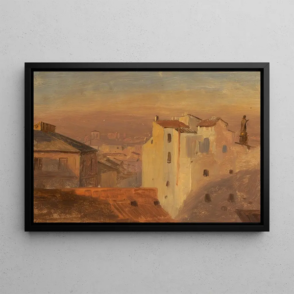 Frederic Edwin Church - Rooftops Rome Italy.webp