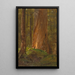 Studie i Maine-skogen - Frederic Edwin Church — inramlat konstverk på väggen