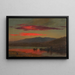 solnedgång över Hudson, New York - Frederic Edwin Church — inramlat konstverk på väggen