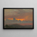 Solnedgång II - Frederic Edwin Church — inramlat konstverk på väggen