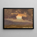 solnedgång över kala kullar - Frederic Edwin Church — inramlat konstverk på väggen