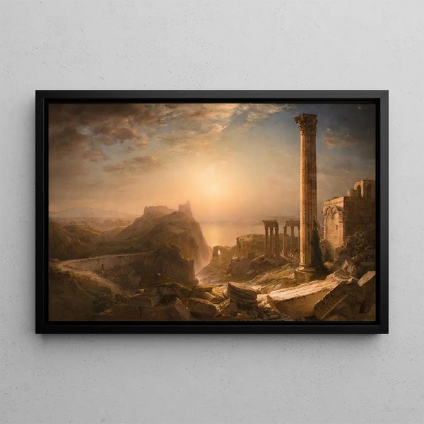 La Syrie par la mer - Frederic Edwin Church — inramlat konstverk på väggen