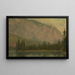 Le Hintersee nära Berchtesgaden, Bayern - Frederic Edwin Church — inramlat konstverk på väggen