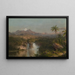 Vue du Cotopaxi - Frederic Edwin Church — inramlat konstverk på väggen