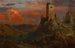 utkikstorn i Italien - Frederic Edwin Church — vy av konstverket