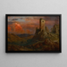 utkikstorn i Italien - Frederic Edwin Church — inramlat konstverk på väggen