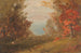 höstskogsscen i Hudson, New York eller Maine - Frederic Edwin Church — vy av konstverket