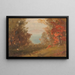 höstskogsscen i Hudson, New York eller Maine - Frederic Edwin Church — inramlat konstverk på väggen