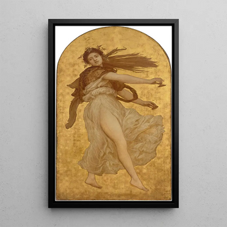 Frederic Leighton - A Dancing Girl with Cymbals in a White Robe.webp