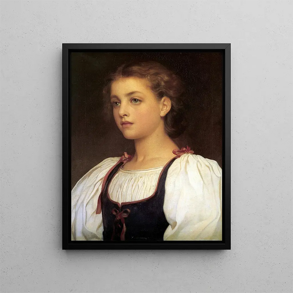 Blond - Frederic Leighton — inramlat konstverk på väggen