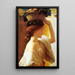 Flicka med en fruktkorg - Frederic Leighton — inramlat konstverk på väggen