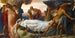 Hercule som kämpar mot Döden för Alcestes kropp - Frederic Leighton — vy av konstverket