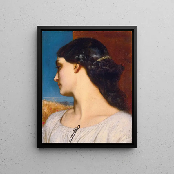 La Nanna - Frederic Leighton — inramlat konstverk på väggen