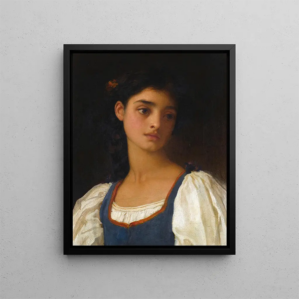 Nicandra - Frederic Leighton — inramlat konstverk på väggen