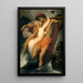 Le pêcheur et la sirène - Frederic Leighton — inramlat konstverk på väggen