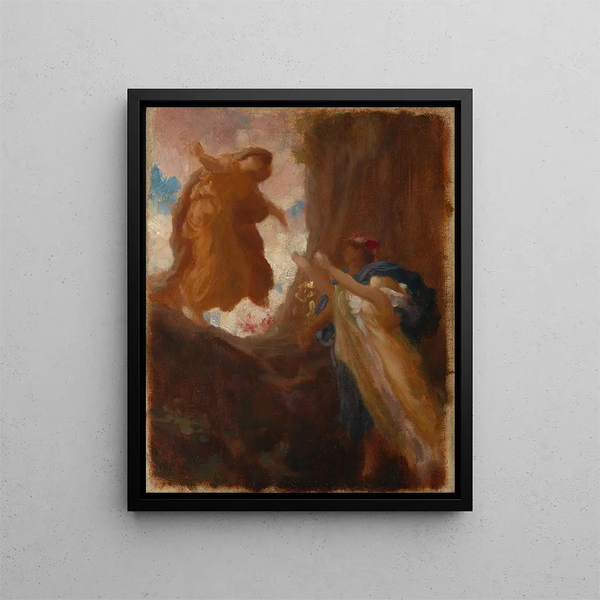 Le Retour de Perséphone - Frederic Leighton — inramlat konstverk på väggen