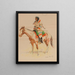 Métis - Frederic Remington — inramlat konstverk på väggen