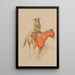 Vieux Ramon - Frederic Remington — inramlat konstverk på väggen