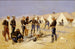 Rosta julens ox i en kavalleriläger - Frederic Remington — vy av konstverket