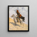 Le Signal de la couverture - Frederic Remington — inramlat konstverk på väggen