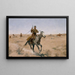 Le vol - Frederic Remington — inramlat konstverk på väggen