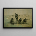 Le dernier combat - Frederic Remington — inramlat konstverk på väggen
