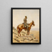 Le Belvédère - Frederic Remington — inramlat konstverk på väggen
