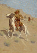 L'éclaireur - Frederic Remington — vy av konstverket