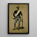 amerikansk soldat, spansk-amerikanska kriget - Frederic Remington — inramlat konstverk på väggen
