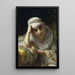 En skönhet från Konstantinopel - Frederick Arthur Bridgman — inramlat konstverk på väggen