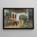Une Cour Nord-Africaine - Frederick Arthur Bridgman — inramlat konstverk på väggen
