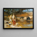 vid vattnet - Frederick Arthur Bridgman — inramlat konstverk på väggen
